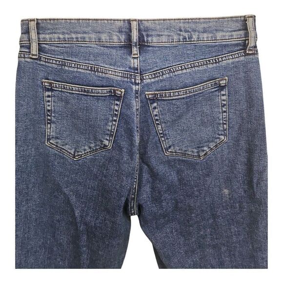 Loft Outlet Front Seam Straight Leg Jeans Petite Size 0 - Picture 5 of 10